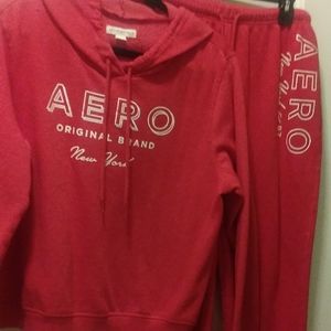 Aeropostale hoodie and sweat pants set
